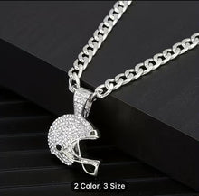 Load image into Gallery viewer, Iced Cuban chain with fashion football helmet
