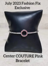 Load image into Gallery viewer, Center COUTURE Pink Bracelet
