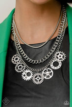 Load image into Gallery viewer, Running Out of STEAMPUNK - White Necklace
