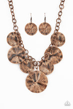 Load image into Gallery viewer, Paparazzi Barely Scratched The Surface Copper Necklace Set
