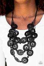 Load image into Gallery viewer, *Bahama * Bliss - Black Wood Necklace
