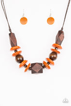 Load image into Gallery viewer, Pacific Paradise - Orange Wood Necklace
