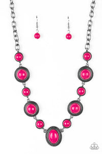 *Paparazzi* Voyager ~ Vibes - Pink Necklace