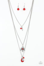 Load image into Gallery viewer, Soar With The Eagles - Red Necklace
