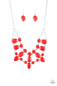 *Paparazzi* Goddess ~ Glow - Necklace Set available in red and Black