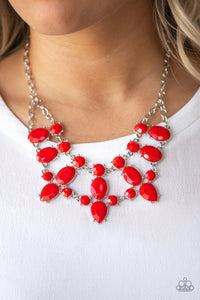 *Paparazzi* Goddess ~ Glow - Necklace Set available in red and Black