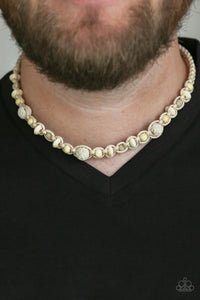 Paparazzi Men's Shark Baiter - White Necklace