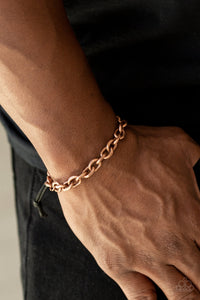 Paparazzi Mens Urban Rumble - Copper Bracelet