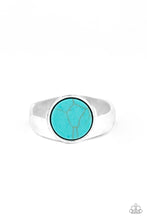 Load image into Gallery viewer, Men&#39;s Paparazzi ~ Carbon Print Ring- Blue
