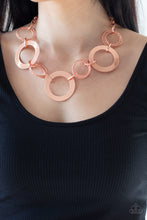 Load image into Gallery viewer, Paparazzi ~ Ringed in Radiance - Copper Necklace
