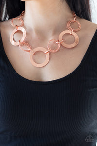 Paparazzi ~ Ringed in Radiance - Copper Necklace