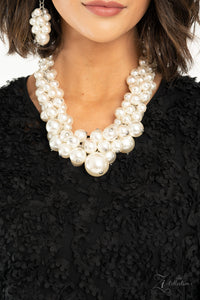 Paparazzi ~ Regal Clustered Pearl Necklace Set