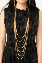 Load image into Gallery viewer, Paparazzi ~ Z- Collection Commanding Gold Necklace Set
