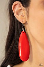 Load image into Gallery viewer, Tropical Ferry - Red Earring
