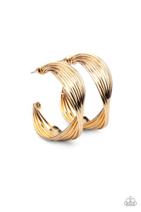 Curves In All The Right Places - Gold Earring