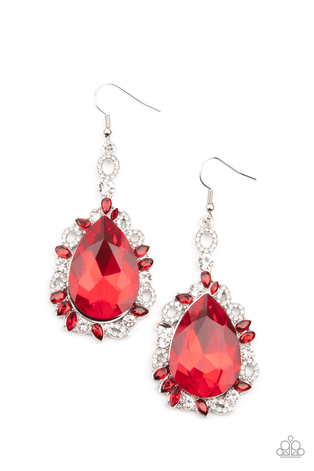 Royal Recognition - Red Earring