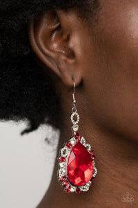 Royal Recognition - Red Earring