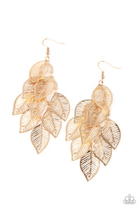 Limitlessly Leafy - Gold Earring