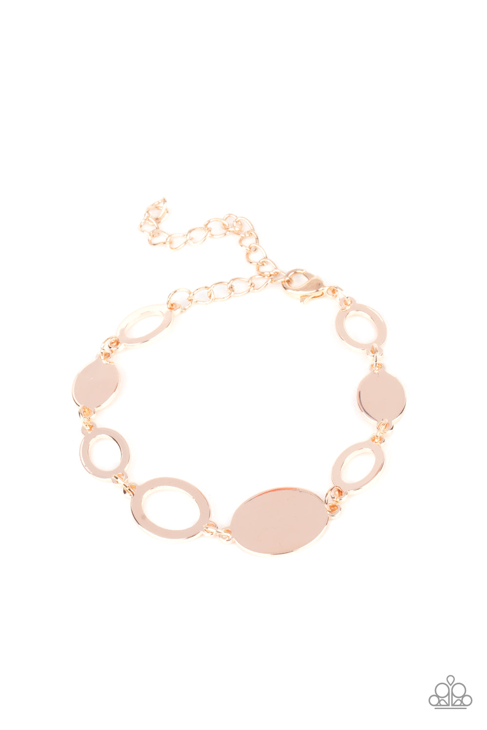 OVAL and Out - Rose Gold Bracelet