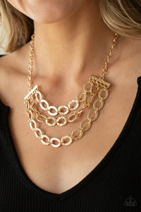 Repeat After Me - Gold Necklace Set