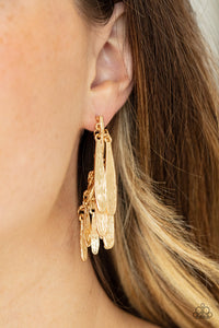 Pursuing The Plumes - Gold Earring