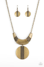 Load image into Gallery viewer, Metallic Enchantress - Brass Disc Necklace
