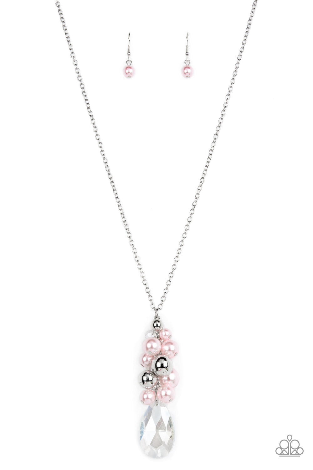 Drip Drop Dazzle - Pink Necklace