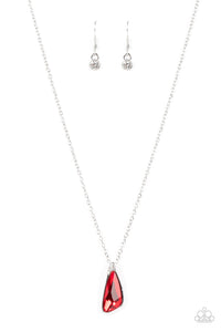 Envious Extravagance - Red Asymmetrical Necklace