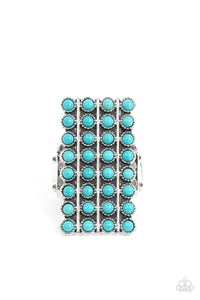 Pack Your SADDLEBAGS - Blue Turquoise Ring Stretch fit Size 7-10