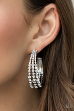 Load image into Gallery viewer, Cosmopolitan Cool - White Rhinestone Earrings #EMP 2022

