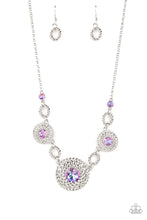 Load image into Gallery viewer, Cosmic Cosmos - Purple Necklace Set
