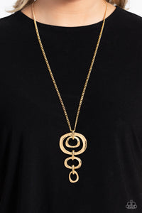 Tranquil Trickle - Gold necklace