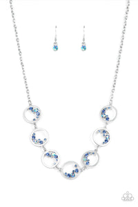 Blissfully bubbly blue necklace