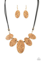 Load image into Gallery viewer, Natures Finest Cork Necklace Set- Gold
