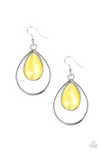 Load image into Gallery viewer, Paparazzi Color Me Cool - Yellow and Silver  Earring
