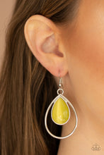Load image into Gallery viewer, Paparazzi Color Me Cool - Yellow and Silver  Earring
