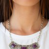 Paparazzi ~ Feeling Inde-PENDANT - Purple Necklace