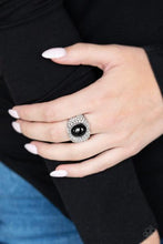 Load image into Gallery viewer, Paparazzi ~ Glitter Go-getter Black Stone Ring
