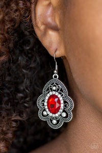 Reign Supreme - Paparazzi Red Earrings