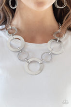 Load image into Gallery viewer, Ringed in Radiance - Silver Necklace Set
