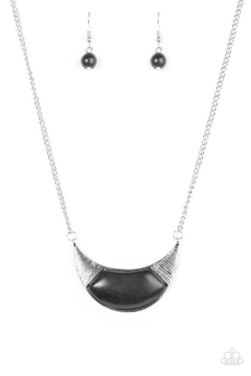 Run With The Pack - Black Necklace Set