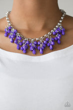 Load image into Gallery viewer, Modern Macarena - Purple Necklace
