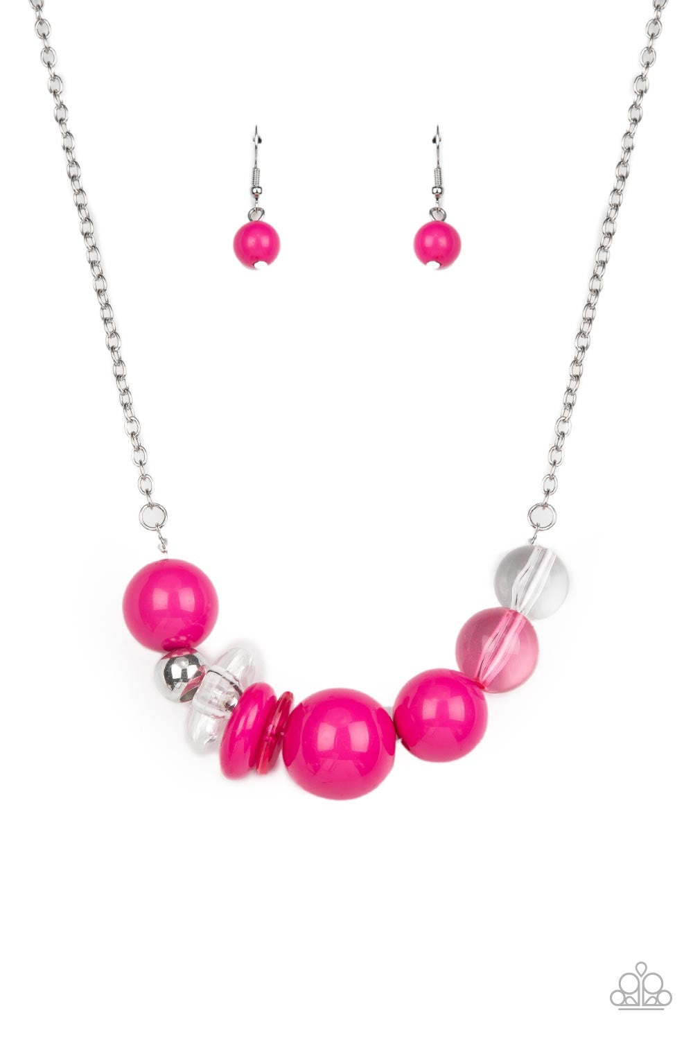 Bauble Bonanza - Pink Necklace