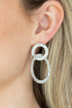 Load image into Gallery viewer, Intensely Icy - White Rhinestone Earrings
