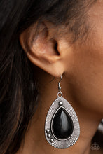 Load image into Gallery viewer, Western Fantasy - Black Earrings
