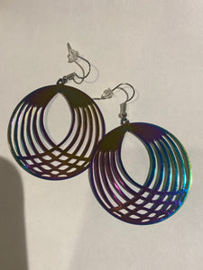 Rainbow Asymmetrical Earrings