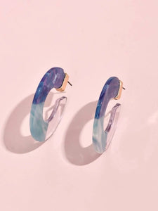 Colorblock Acrylic Earrings