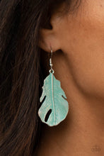 Load image into Gallery viewer, Heads QUILL Roll - Blue Earrings
