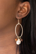 Load image into Gallery viewer, Golden Grotto Earrings - Brown
