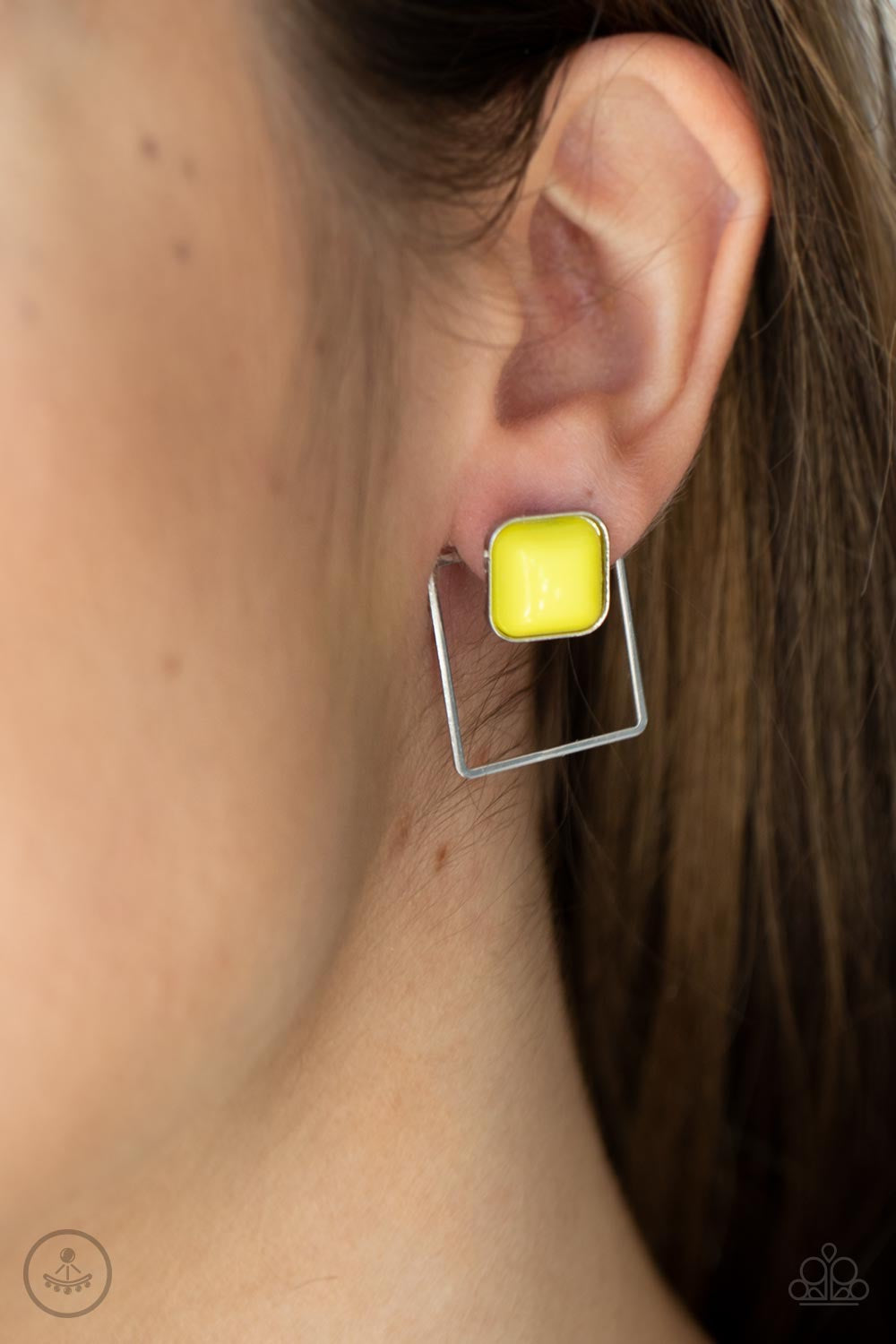 FLAIR and Square - Yellow Earrings